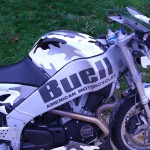 Peinture camo Buell Graffi-bike